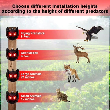 Deer Repellent for Yards, Solar Ultrasonic Animal Repeller 2 Pack – image 5