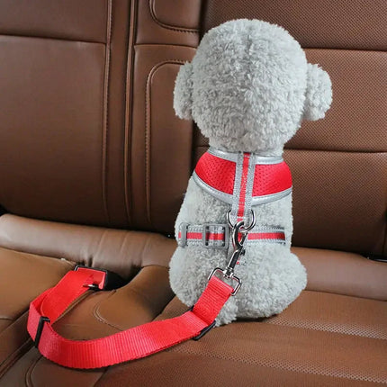Dog Seat Belt, Adjustable Dog Safety Belt for Car, Pet Seat Belt for Dogs and Cats, Car Restraint for Dogs