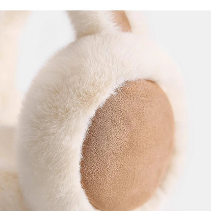 Winter Ear Muffs for Women, Soft Plush Winter Headband for Cold Weather