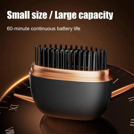 Hair Straightener Comb, Cordless Hot Comb with Ceramic Heat – image 4