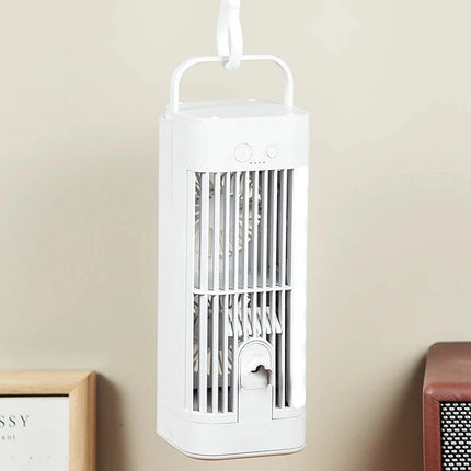 Portable Air Conditioner Fan for Desk, Mist Fan with Cooling Mist Humidifier