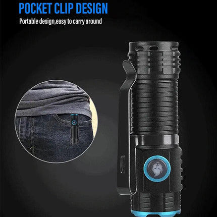 Rechargeable Flashlight, Waterproof Torch Light
