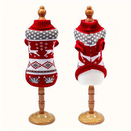 Dog Sweaters, Knitted Dog Christmas Sweater for Small Pets – image 5