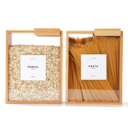 Airtight Food Storage Container with Bamboo Frame, Airtight Container