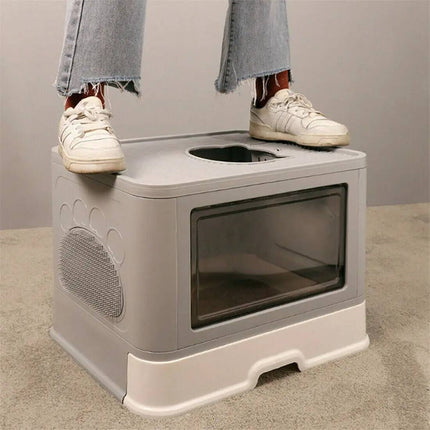 Cat Litter Box with Drawer, Enclosed Cat Litter Box for Large Cats – image 8