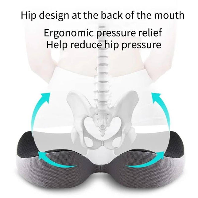 Ergonomic Office Chair Cushion, concave spine support