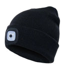 LED Beanie with Light, Rechargeable Winter Hat with Hands Free Flashlight, Acrylic Beanie Hat for Adults and Kids