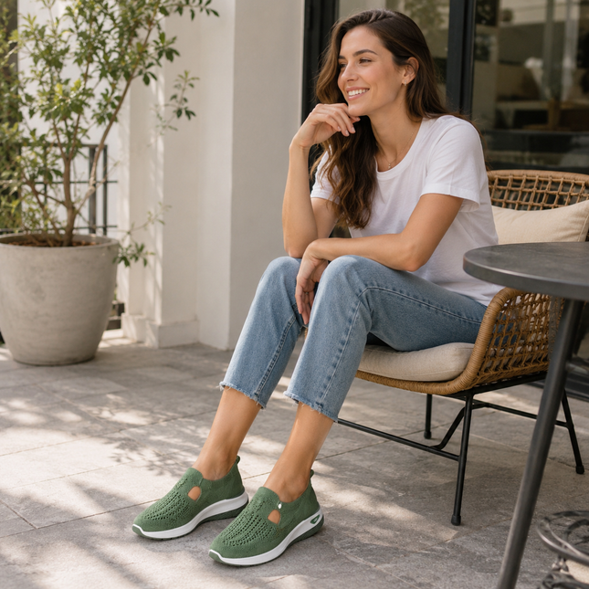 Womens Sneakers, Slip On Shoes for Women, Wide Width Walking Shoes for Standing All Day, Nursing Shoes for Work