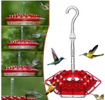 Tuzwa Ant-Proof Hummingbird Feeder – Outdoor Nectar Bird Feeder with Built-In Perch & Easy-Fill Design