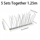 Outdoor Stainless Steel Bird Spikes, Bird Deterrent Spikes for Fence and Roof – image 6