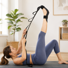 Yoga Strap for Stretching, Hamstring Stretcher, Multi Loop Stretch Strap for Physical Therapy, Fascia Stretcher