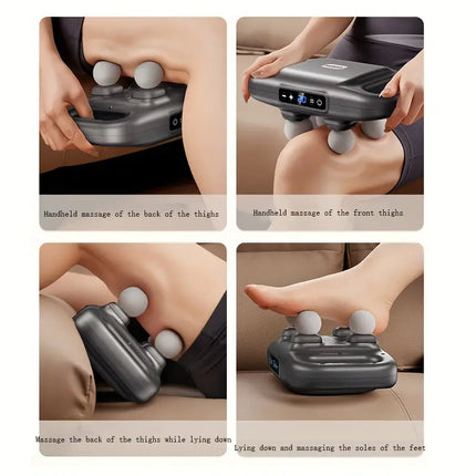 Deep Tissue Massage Gun, Handheld Percussion Massager with 4 Massage Heads – image 7