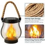 Tuzwa Solar Flame Light – Flickering Fire Effect Outdoor Garden Light for Patio, Yard, Pathway & Landscape Décor