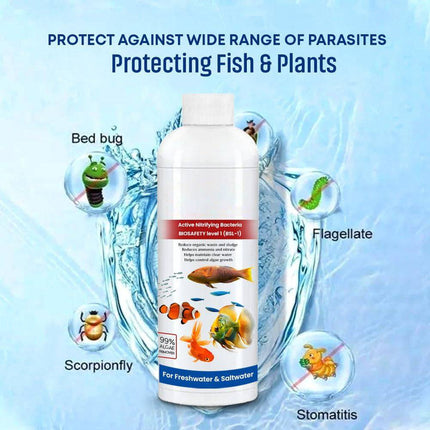 Fish Tank Cleaner Liquid 3 Pack, Aquarium Cleaner for Clear Water