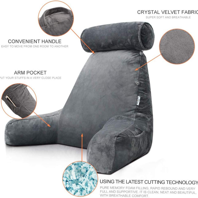Husband Pillow, Reading Pillow for Bed