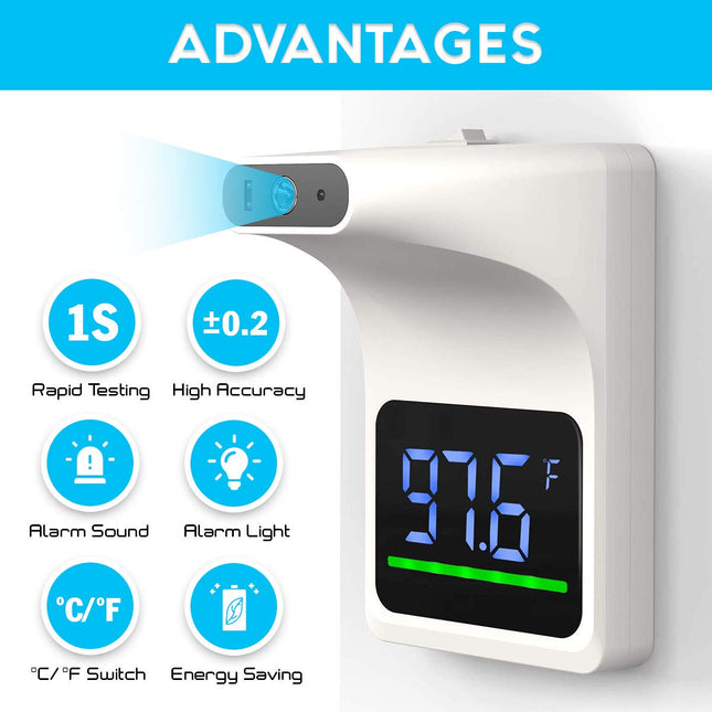 Infrared Thermometer, Non Contact Thermometer with LCD Display