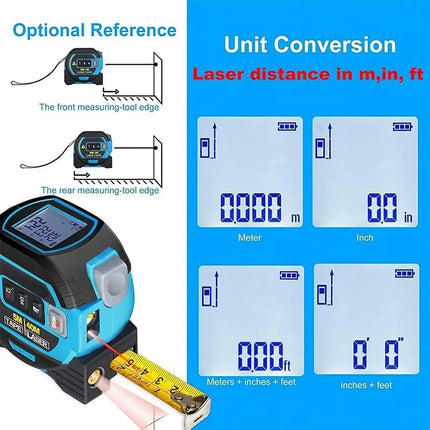 Digital Measuring Tape with Retractable Steel Tape and Data Storage – image 6
