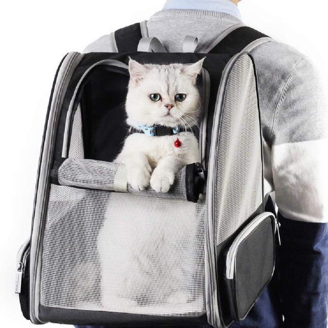 Cat Backpack Carrier with 180 Degree Bubble Window, Airline Approved Pet Carrier Backpack for Cats, Dog Backpack Carrier