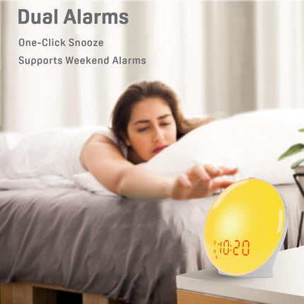Digital Alarm Clock with FM Radio, Dual Alarms and 7 Colour Night Light – image 4