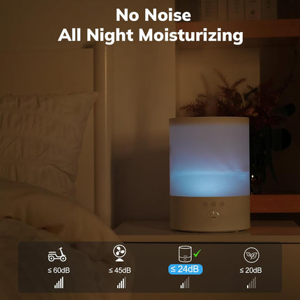 Cool Mist Humidifier for Bedroom, Quiet Humidifier for Plants – image 5
