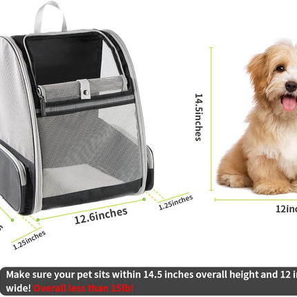Cat Backpack Carrier with 180 Degree Bubble Window, Airline Approved Pet Carrier Backpack for Cats – image 5