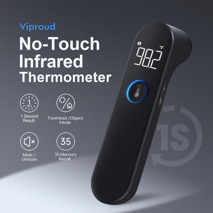 Digital Thermometer, No Touch Forehead Thermometer for All Ages