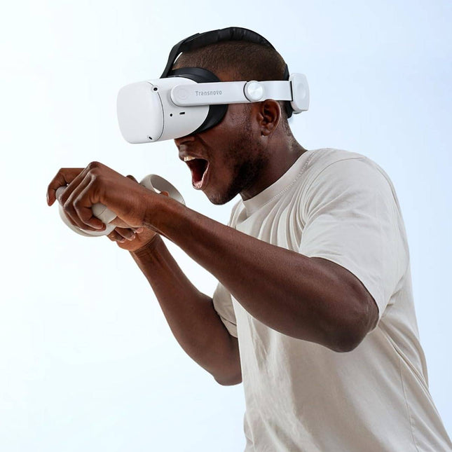VR Head Strap, Oculus Quest 2 Head Strap with PU Leather Cushion