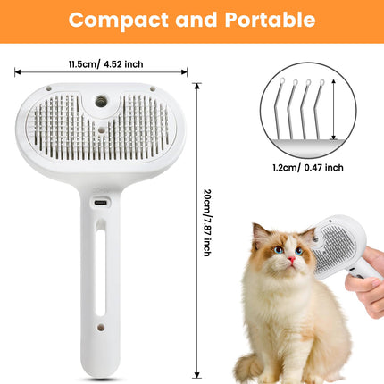 Cat Grooming Brush with Self Cleaning Button – image 5