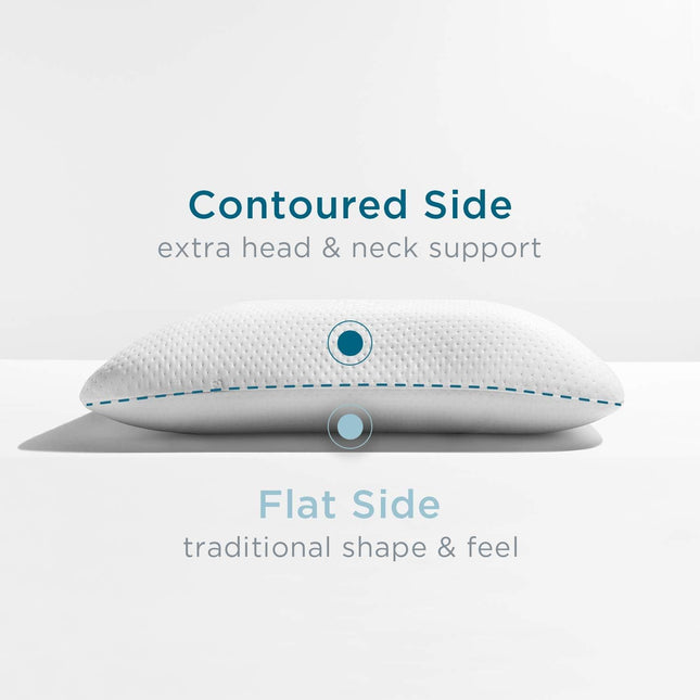 Side Sleeper Pillow, Memory Foam Pillow for Back and Stomach Sleepers