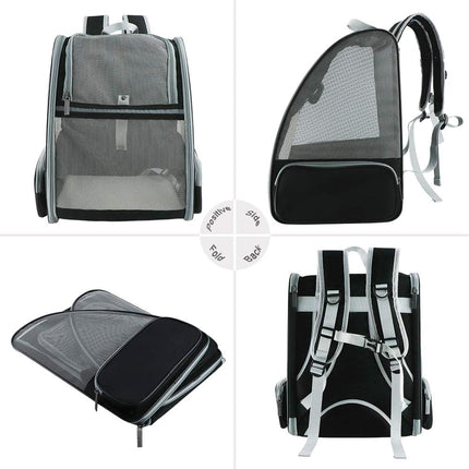 Cat Backpack Carrier with 180 Degree Bubble Window, Dog Backpack Carrier