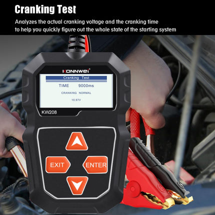 Car Battery Tester, Alternator Tester for 12V Batteries with Cranking and Charging Tests – image 4