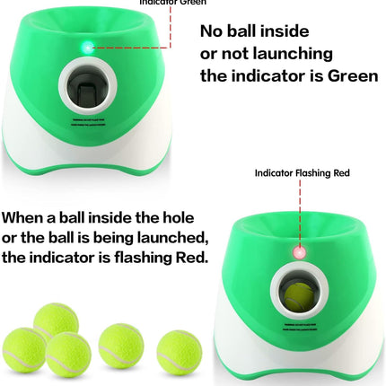 Dog Ball Launcher for Small Dogs, Automatic Dog Ball Thrower with 3 Distance Settings