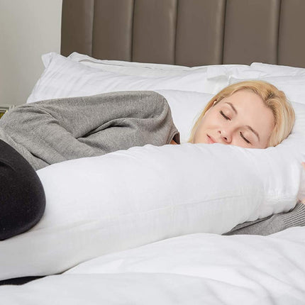U Shaped Pregnancy Pillow with Washable Cotton Cover, Pregnancy Pillows for Sleeping