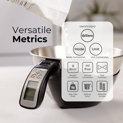 Digital Kitchen Scale Measuring Cup, Measuring Cup Scale with Removable Bowl – image 6