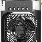 Misting Fan, USB Desk Fan with Cooling Mist Humidifier, Personal Cooling Fan with LED Lights