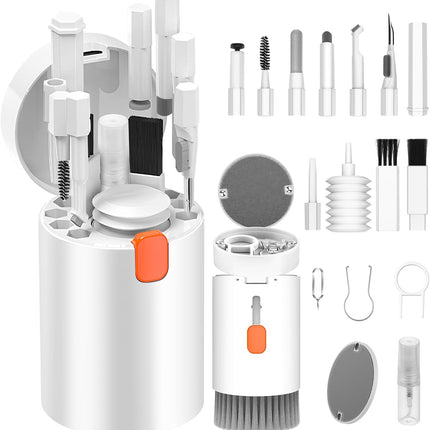 Keyboard Cleaning Kit 20 in 1, Earbuds Cleaning Kit with Air Blower, Laptop Screen Cleaner, Phone Cleaner