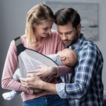 Tuzwa Mesh Baby Carrier – Adjustable Baby Carrier Wrap with Padded Straps, Breathable Front & Hip Carrier, 45 lb Capacity, Machine Washable