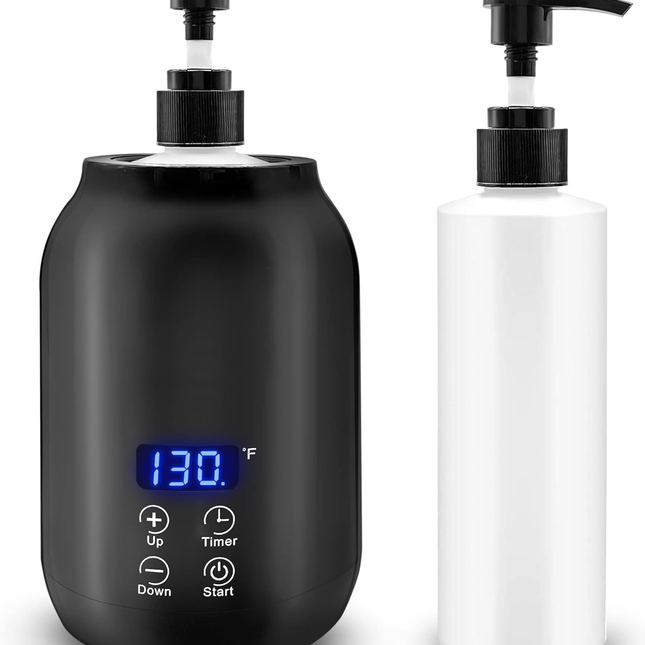 Massage Oil Warmer, Electric Oil Warmer with Digital Display, Massage Oil Heater for Lotion and Cream, Spa Equipment