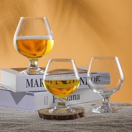 Cocktail Glass, Hand Carved Clear Quartz Crystal Glass with Vintage Footed Base – image 6