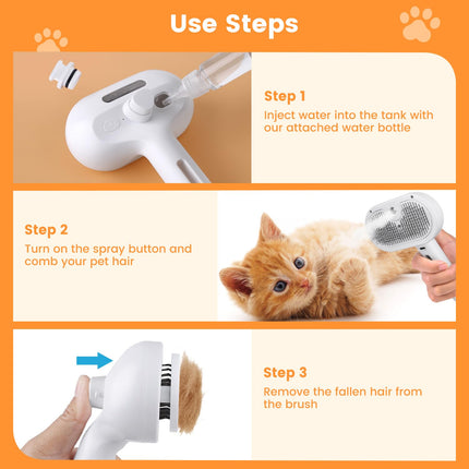 Dog Grooming Brush with Steam Spray – image 6