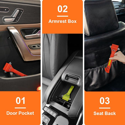 Car Safety Hammer Set of 2, Car Window Glass Hammer Breaker – image 4