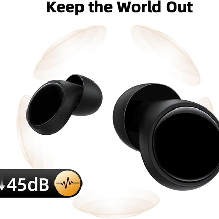 Silicone Ear Plugs with 45 dB Noise Reduction, Sleeping Ear Plugs with Case – image 4
