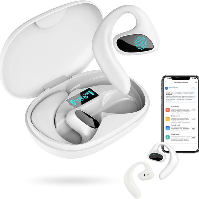 Wireless Earbuds with Translation, Language Translator Earbuds, Bluetooth Earbuds, Voice Translator for Travel