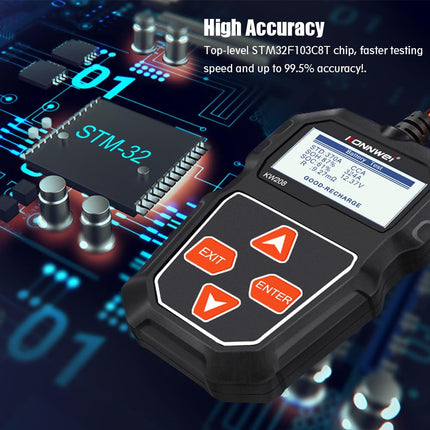 Car Battery Tester, Alternator Tester for 12V Batteries with Cranking and Charging Tests