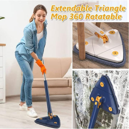 Spin Mop, Triangle Floor Mop for Walls Ceilings and Corners