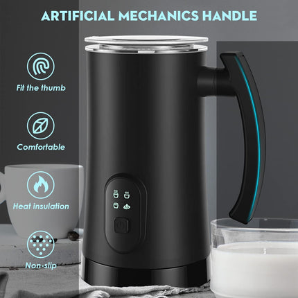 Milk Steamer, Coffee Frother for Hot and Cold Foam