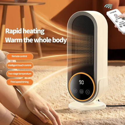 Portable Electric Heater with Remote and Timer