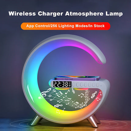 Sunrise Alarm Clock with Wireless Charger, Digital Desk Clock with USB Port – image 5