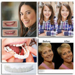 Tuzwa Snap-On Dentures – Natural-Look Temporary Teeth Cover, Adjustable Micro-Thin Reusable Cosmetic Smile Cover