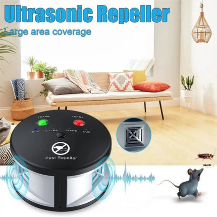 Mouse Repeller Ultrasonic, Electronic Rodent Repeller with Pressure Wave